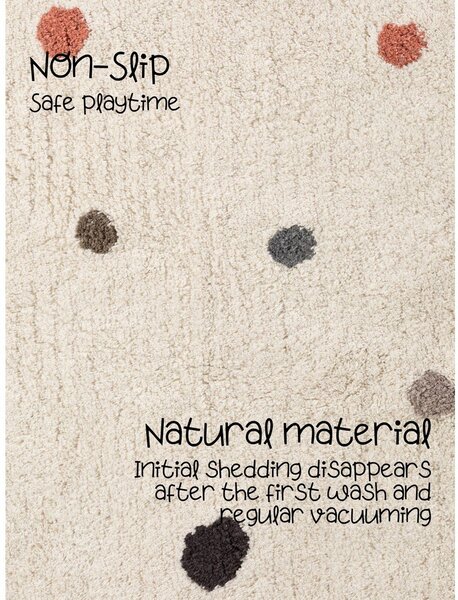 Tappeto per bambini color crema in cotone lavabile/tessuto a mano 140x200 cm Snuggle Pippo – Hanse Home