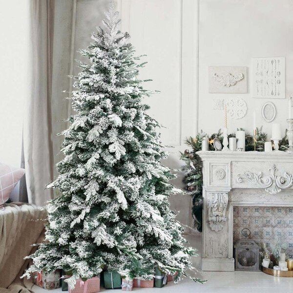 Albero di Natale Innevato Artide 180 cm Folto Foltissimo Realistico 706 Punte