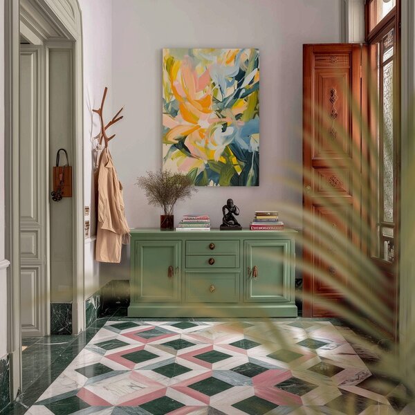 Dipinto stampato dipinto su tela 70x100 cm Floral Gust – Styler