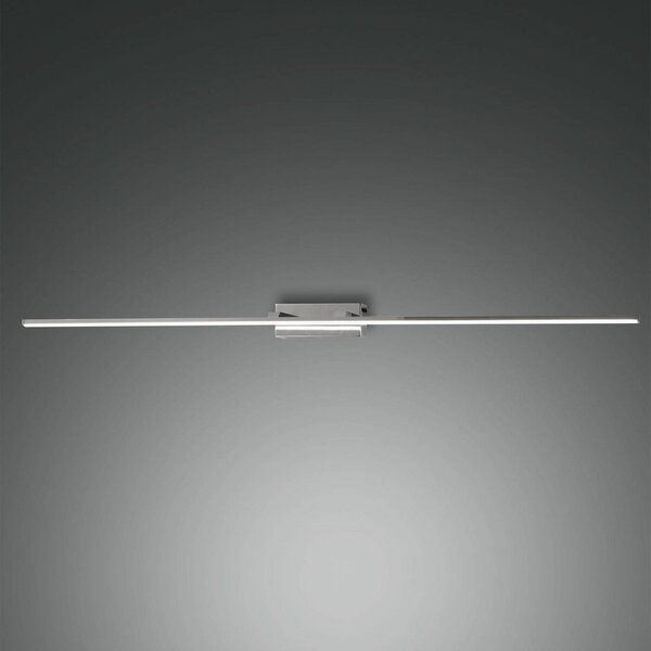 Fabas Luce per specchio a LED Nala, cromata, larghezza 110 cm, metallo Nala, Cromo / Argento, Bagno, Metallo, Moderno, Applique