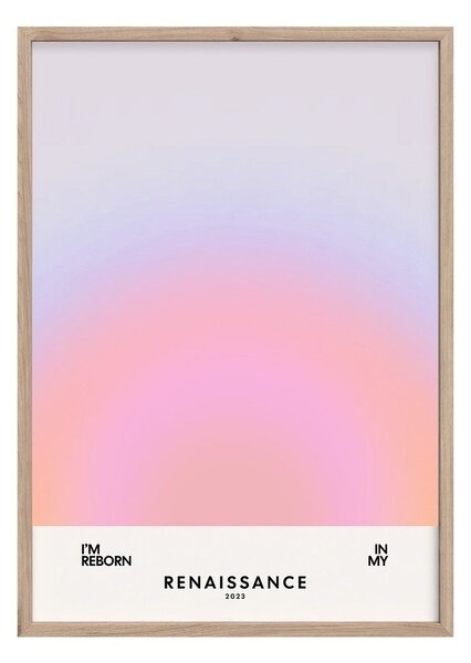 Dipinto stampato con cornice inclusa 50x70 cm Soft Nuances – Styler