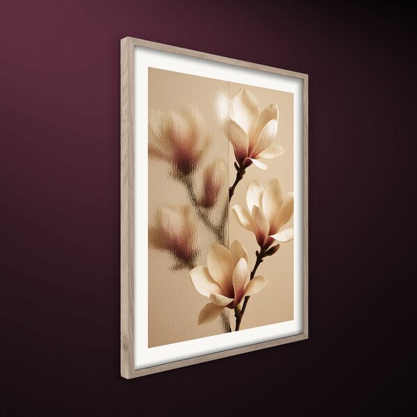 Dipinto stampato con cornice inclusa 50x70 cm Soft Magnolia – Styler