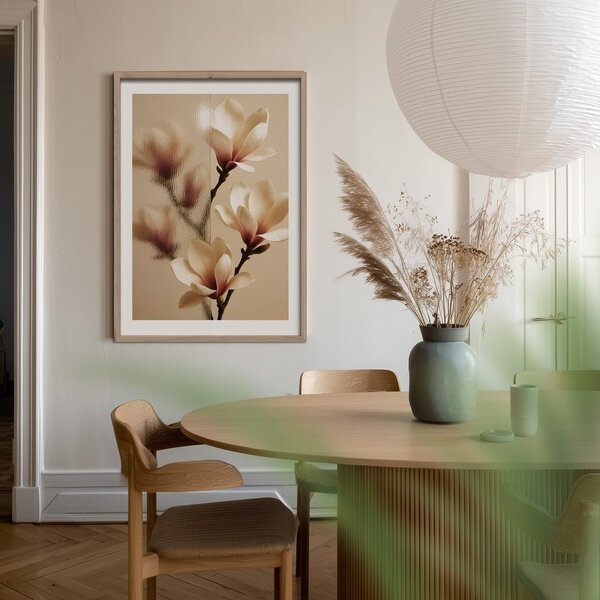 Dipinto stampato con cornice inclusa 50x70 cm Soft Magnolia – Styler
