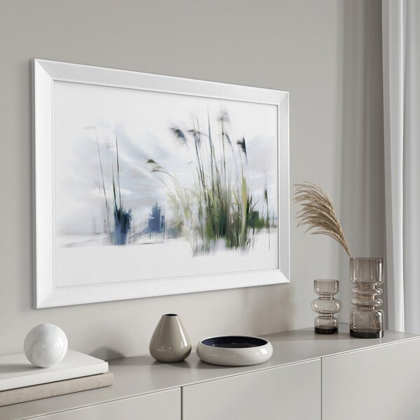 Dipinto stampato con cornice inclusa 56x75 cm Blue Grasses – Styler