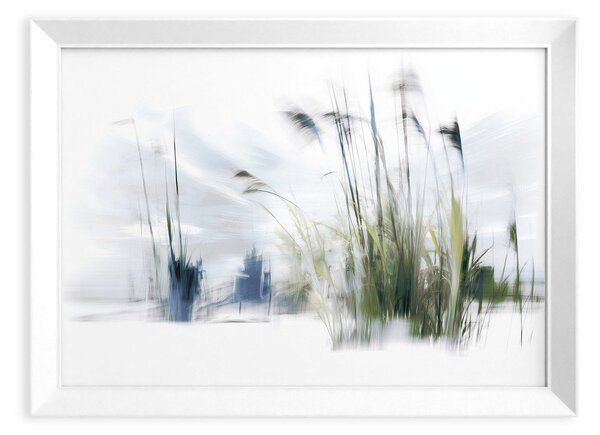 Dipinto stampato con cornice inclusa 56x75 cm Blue Grasses – Styler