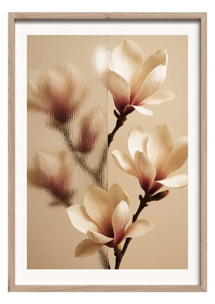 Dipinto stampato con cornice inclusa 50x70 cm Soft Magnolia – Styler