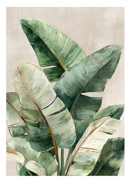 Dipinto stampato dipinto su tela 70x100 cm Foliage – Styler