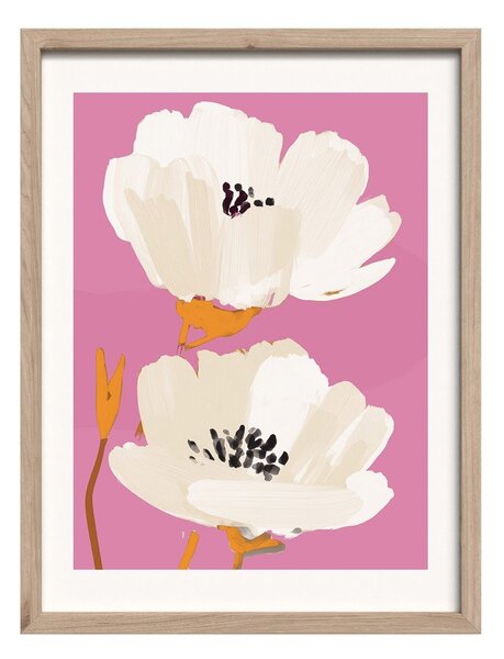 Dipinto stampato con cornice inclusa 30x40 cm Peony Bloom – Styler