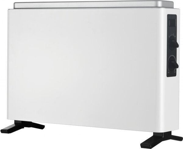 MIDEA Termoconvettore Stufa Elettrica per Riscaldamento Potenza 2000 Watt con Termostato Regolabile colore Bianco - NDK2021AE