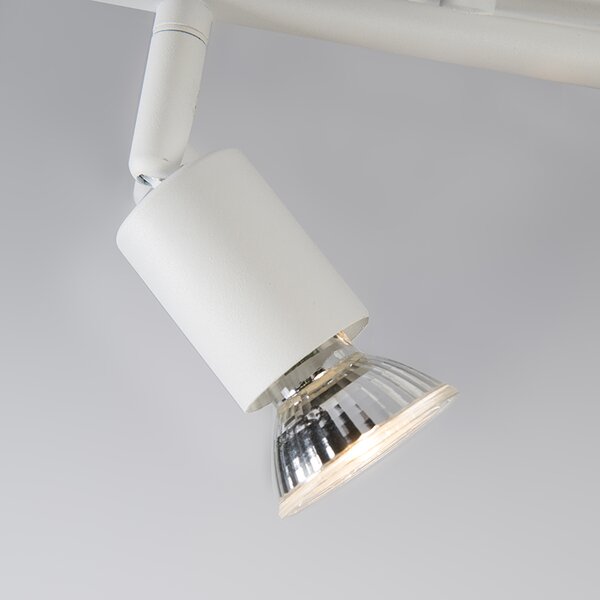 Faretto moderno bianco orientabile 2 luci - Jeany