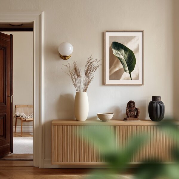 Dipinto stampato con cornice inclusa 50x70 cm Strelizia Leaf – Styler
