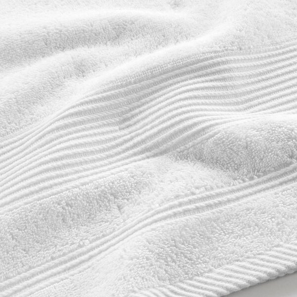 Asciugamano bianco in spugna di cotone 90x150 cm Tendresse - douceur d'intérieur