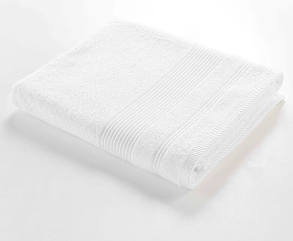 Asciugamano bianco in spugna di cotone 90x150 cm Tendresse - douceur d'intérieur
