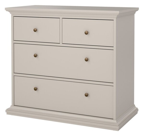 Cassettiera color crema 96x87x49 cm Paris – Tvilum