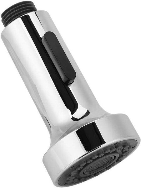 Rubinetto da cucina con erogatore a spruzzo - Miscelatore per doccia - Risparmio idrico - Due modalità di riscaldamento - 52 cm - Argento