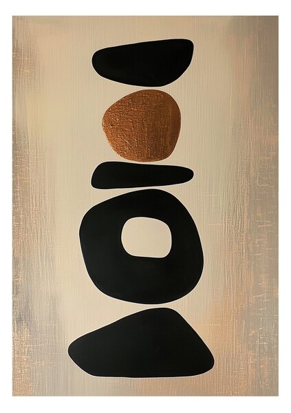 Dipinto stampato dipinto su tela 70x100 cm Stones – Styler