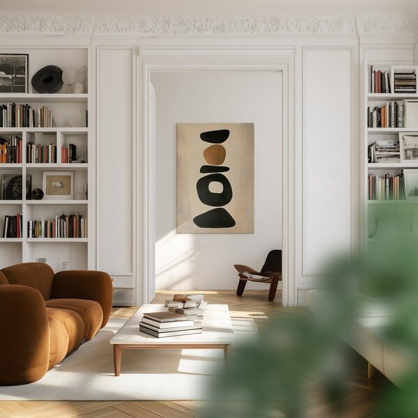 Dipinto stampato dipinto su tela 70x100 cm Stones – Styler