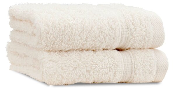 Set di asciugamani tipo terry color crema in cotone 2 pz 30x30 cm Zero Twist – Catherine Lansfield