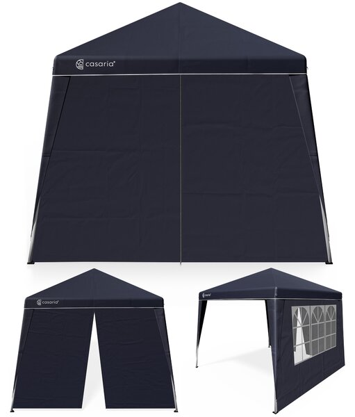 CASARIA® Gazebo Pop-up 3x3m Padiglione Incl 2x Pannelli Laterali Colori a Scelta Protezione UV50+ Borsa Pieghevole Tenda Festa Eventi Esterno Giardino