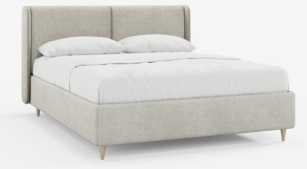 VALKIRIA letto imbottito bicolore con vano contenitore - cuscini schie