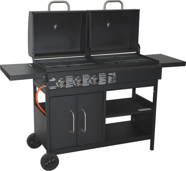 COUPLE 2in1 grill a gas/carbonio