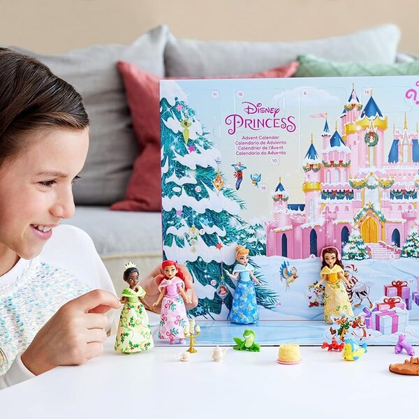 Mattel Disney Princess Calendario dell'Avvento 24 Giorni di Sorprese Idea Regalo