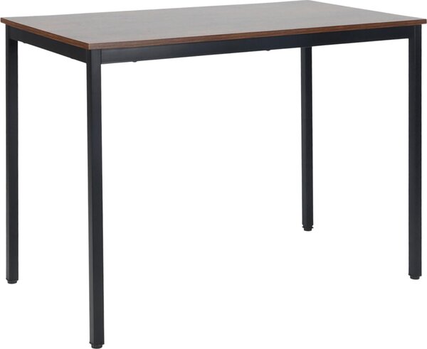 Tavolo da pranzo Relaxdays, per 4 persone, tavolo da cucina L x P x A: 76 x 110 x 60 cm, sala da pranzo e cucina, tavolo, carico massimo 80 kg, marrone/nero