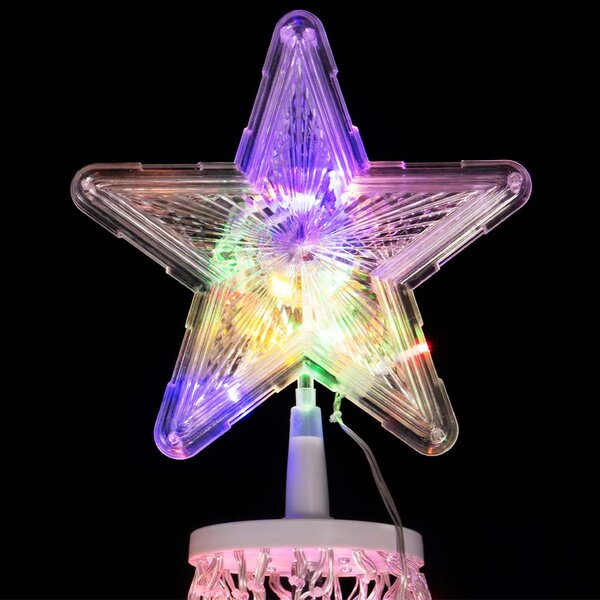 Albero Natale Luminoso Colore RGB Multicolor 753 LED 280 cm Decorazione Esterno