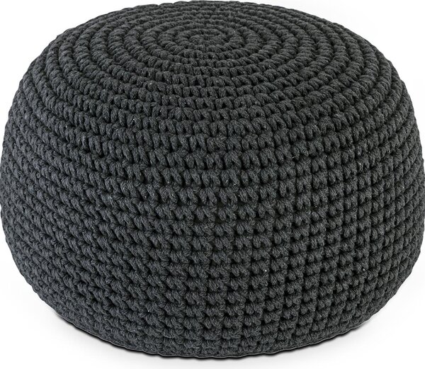 Sgabello in mohair Ø55 H37 grigio, super sostenibile, lavabile moderno, braccio CO2