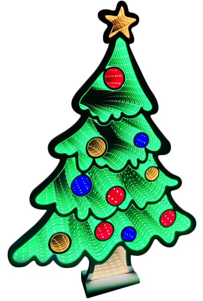 Albero di Natale Infinity 60 cm Addobbo Luminoso Decorazione LED Natalizia