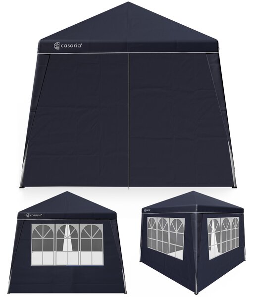 CASARIA® Gazebo Pop-up 3x3m Padiglione Incl 4x Pannelli Laterali Colori a Scelta Protezione UV50+ Borsa Pieghevole Tenda Festa Eventi Esterno Giardino