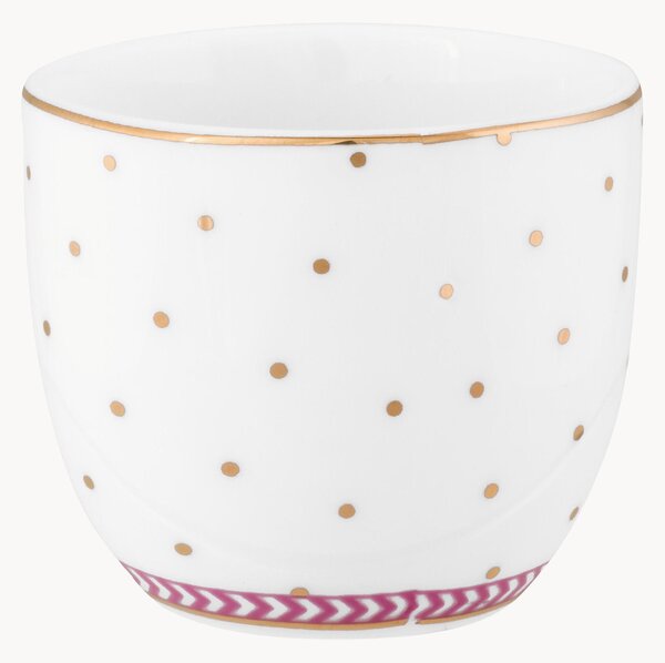 Set di 6 portauova in porcellana Jolie Dots