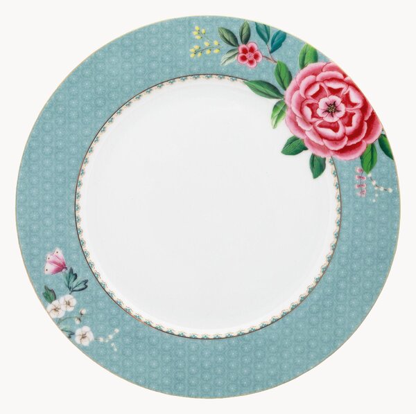 Set di 6 piatti piani in porcellana Blushing Birds