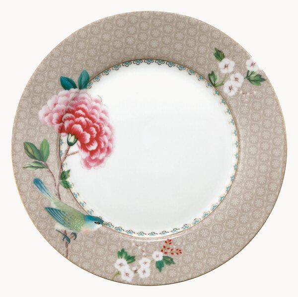 Set di 6 piatti da colazione in porcellana Blushing Birds