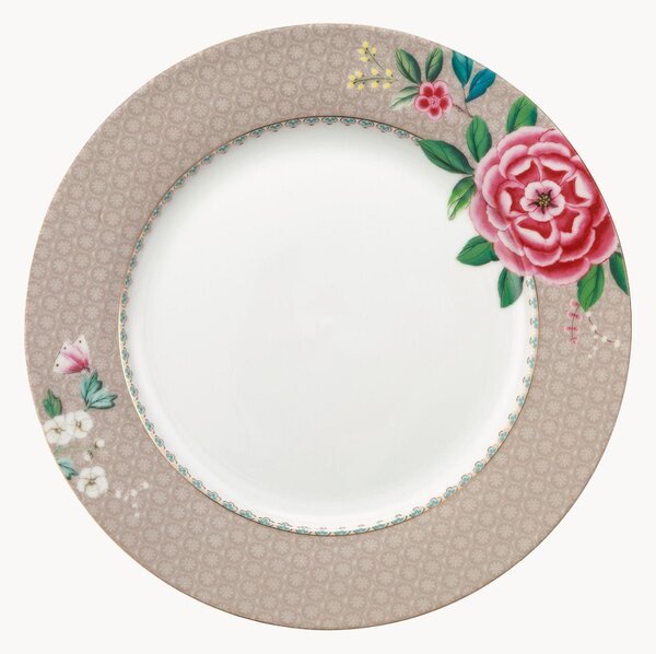 Set di 6 piatti piani in porcellana Blushing Birds