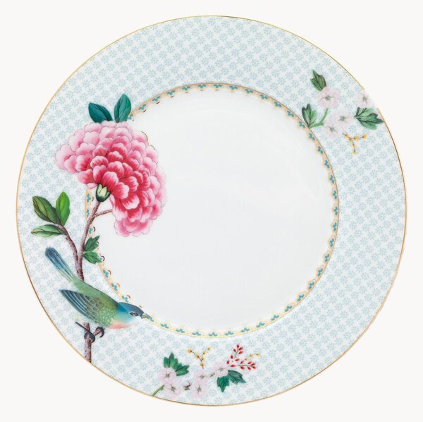 Set di 6 piatti da colazione in porcellana Blushing Birds