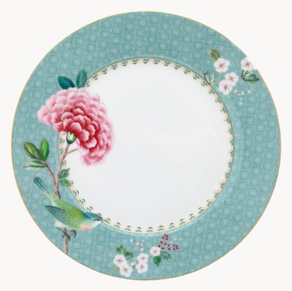 Set di 6 piatti da colazione in porcellana Blushing Birds