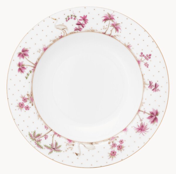 Set di 6 piatti fondi in porcellana Jolie Dots