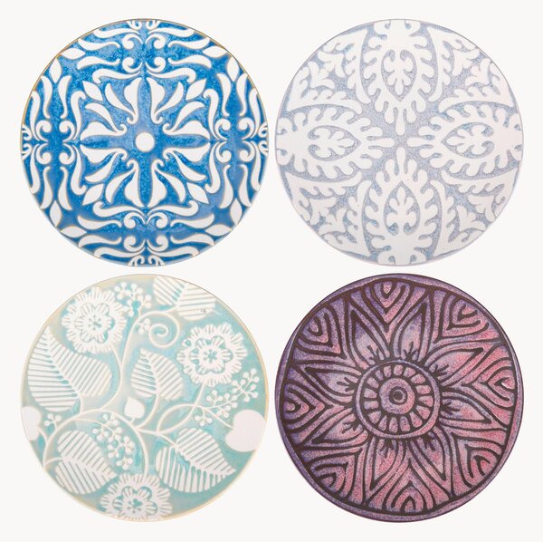 Set di 4 piatti da colazione in ceramica Reactive