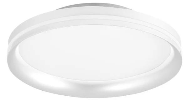 Fabas Luce Plafoniera a LED Isy, dimmerabile, Bianco / Opale, Soggiorno / Sala da pranzo, Metallo, Moderno, Plafoniera LED