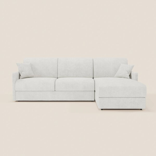 TOMMY Divano Letto con penisola contenitore - design minimal e sfodera