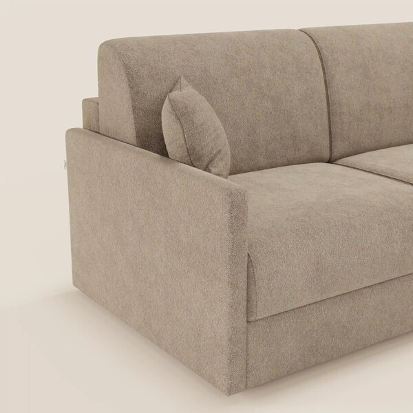 TOMMY Divano Letto con penisola contenitore - design minimal e sfodera
