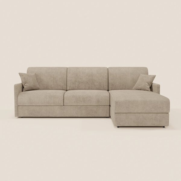 TOMMY Divano Letto con penisola contenitore - design minimal e sfodera