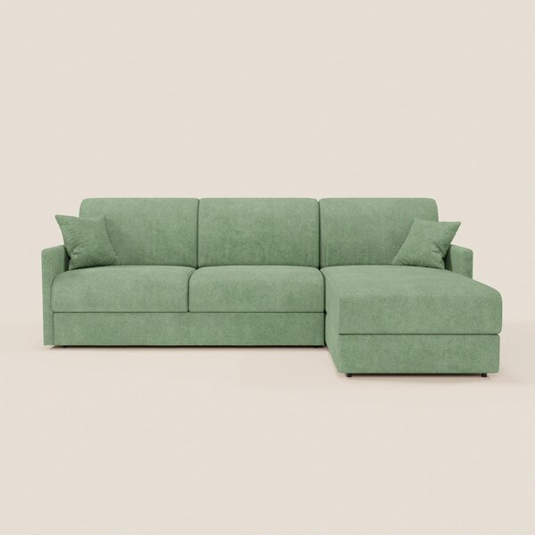 TOMMY Divano Letto con penisola contenitore - design minimal e sfodera
