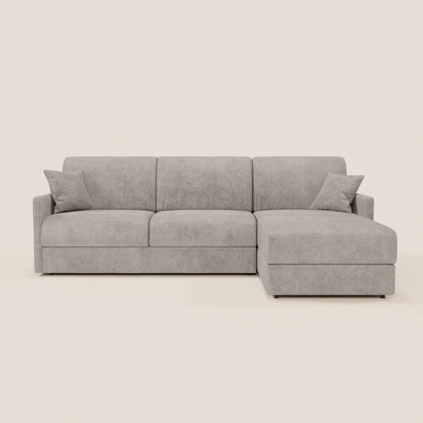TOMMY Divano Letto con penisola contenitore - design minimal e sfodera