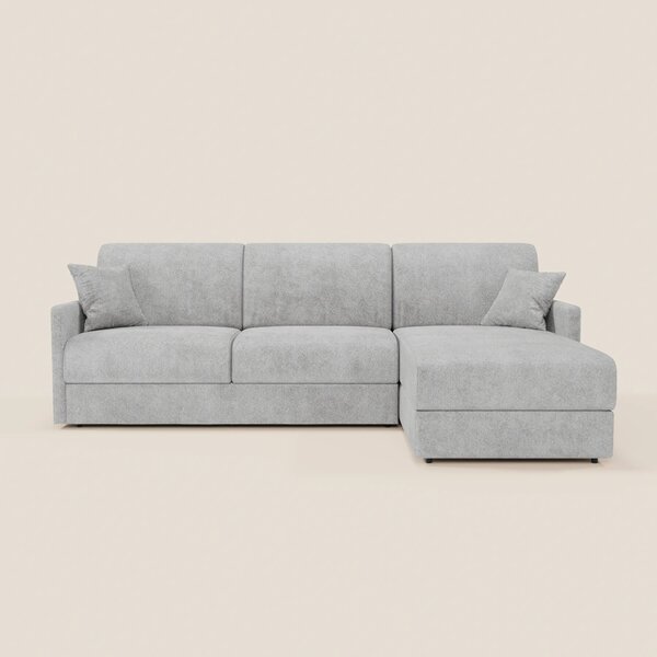 TOMMY Divano Letto con penisola contenitore - design minimal e sfodera