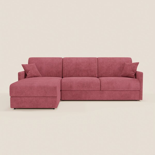 TOMMY Divano Letto con penisola contenitore - design minimal e sfodera
