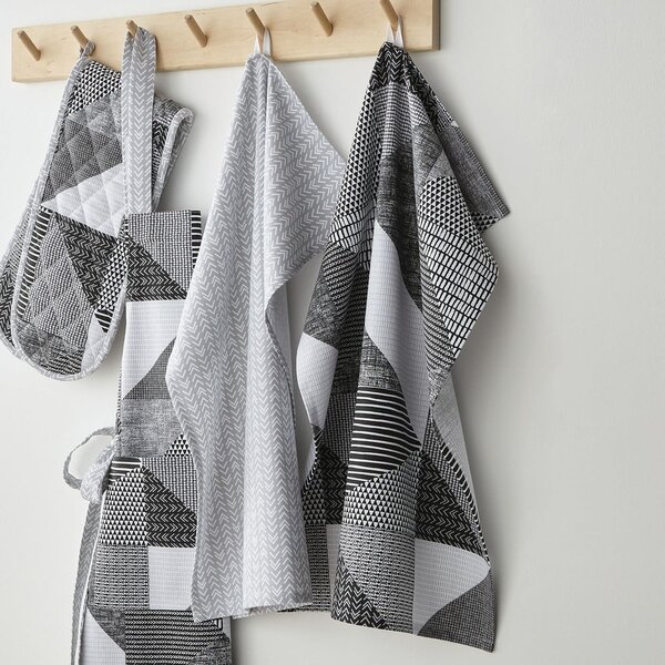 Set di strofinacci in cotone 2 pz 50x70 cm Larsson Geo – Catherine Lansfield