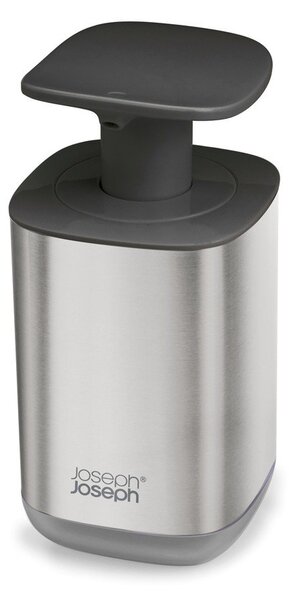 Dispenser per sapone color argento lucido in acciaio inox 250 ml Presto Steel – Joseph Joseph