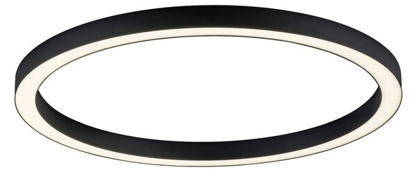 Plafoniera PURE, PURE Lines Round, dimmerabile, Nero, Soggiorno, Metallo, Moderno